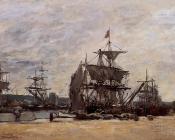 尤金 布丹 : Deauville, Docked Boats